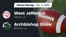 Recap: West Jefferson  vs. Archbishop Shaw  2020