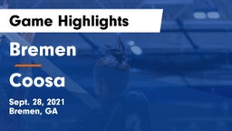 Bremen  vs Coosa  Game Highlights - Sept. 28, 2021