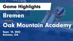 Bremen  vs Oak Mountain Academy Game Highlights - Sept. 10, 2022