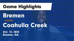 Bremen  vs Coahulla Creek  Game Highlights - Oct. 13, 2022