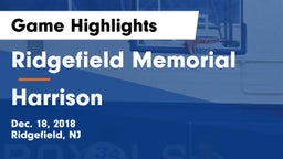 Ridgefield Memorial  vs Harrison  Game Highlights - Dec. 18, 2018