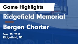 Ridgefield Memorial  vs Bergen Charter Game Highlights - Jan. 25, 2019