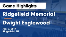 Ridgefield Memorial  vs Dwight Englewood Game Highlights - Jan. 7, 2019