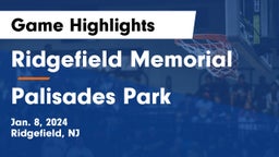 Ridgefield Memorial  vs Palisades Park  Game Highlights - Jan. 8, 2024