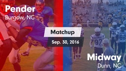 Matchup: Pender vs. Midway  2016