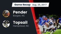 Recap: Pender  vs. Topsail  2017