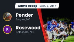 Recap: Pender  vs. Rosewood  2017
