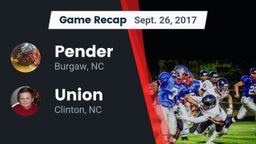 Recap: Pender  vs. Union  2017