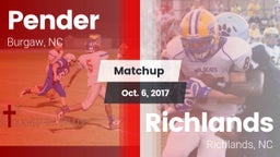 Matchup: Pender vs. Richlands  2017