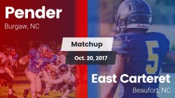 Matchup: Pender vs. East Carteret  2017