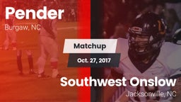 Matchup: Pender vs. Southwest Onslow  2017