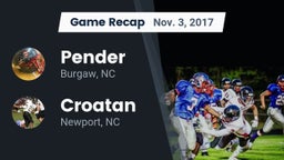 Recap: Pender  vs. Croatan  2017