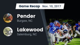 Recap: Pender  vs. Lakewood  2017