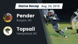 Recap: Pender  vs. Topsail  2018