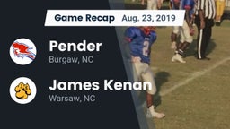 Recap: Pender  vs. James Kenan  2019