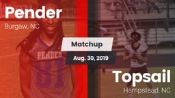 Matchup: Pender vs. Topsail  2019