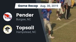 Recap: Pender  vs. Topsail  2019