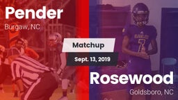 Matchup: Pender vs. Rosewood  2019