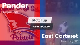 Matchup: Pender vs. East Carteret  2019