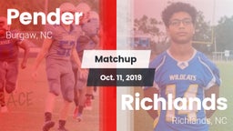 Matchup: Pender vs. Richlands  2019