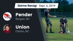 Recap: Pender  vs. Union  2019