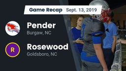 Recap: Pender  vs. Rosewood  2019