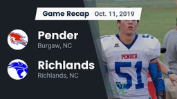 Recap: Pender  vs. Richlands  2019
