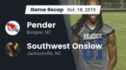 Recap: Pender  vs. Southwest Onslow  2019