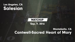 Matchup: Salesian vs. Cantwell-Sacred Heart of Mary  2016