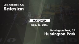Matchup: Salesian vs. Huntington Park  2016