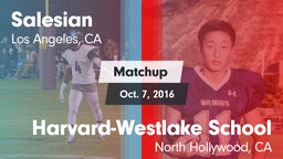 Matchup: Salesian vs. Harvard-Westlake School 2016