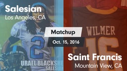 Matchup: Salesian vs. Saint Francis  2016