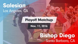 Matchup: Salesian vs. Bishop Diego  2016