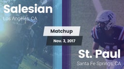 Matchup: Salesian vs. St. Paul  2017