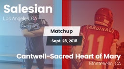 Matchup: Salesian vs. Cantwell-Sacred Heart of Mary  2018