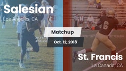 Matchup: Salesian vs. St. Francis  2018