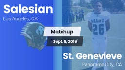 Matchup: Salesian vs. St. Genevieve  2019