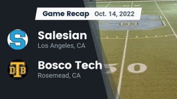 Recap: Salesian  vs. Bosco Tech  2022