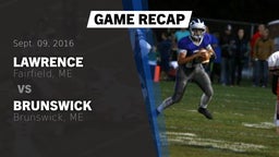 Recap: Lawrence  vs. Brunswick  2016