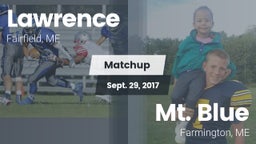 Matchup: Lawrence vs. Mt. Blue  2017