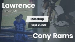 Matchup: Lawrence vs. Cony Rams 2018