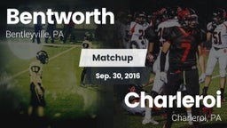Matchup: Bentworth vs. Charleroi  2016