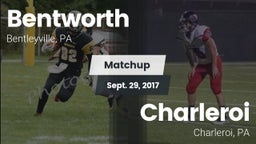 Matchup: Bentworth vs. Charleroi  2017