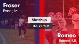 Matchup: Fraser vs. Romeo  2016