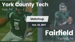 Matchup: York County Tech vs. Fairfield  2017