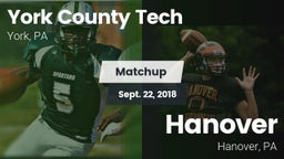 Matchup: York County Tech vs. Hanover  2018