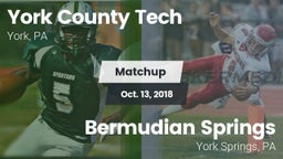 Matchup: York County Tech vs. Bermudian Springs  2018