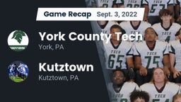 Recap: York County Tech  vs. Kutztown  2022