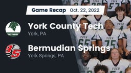 Recap: York County Tech  vs. Bermudian Springs  2022