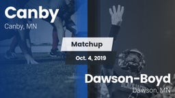 Matchup: Canby vs. Dawson-Boyd  2019